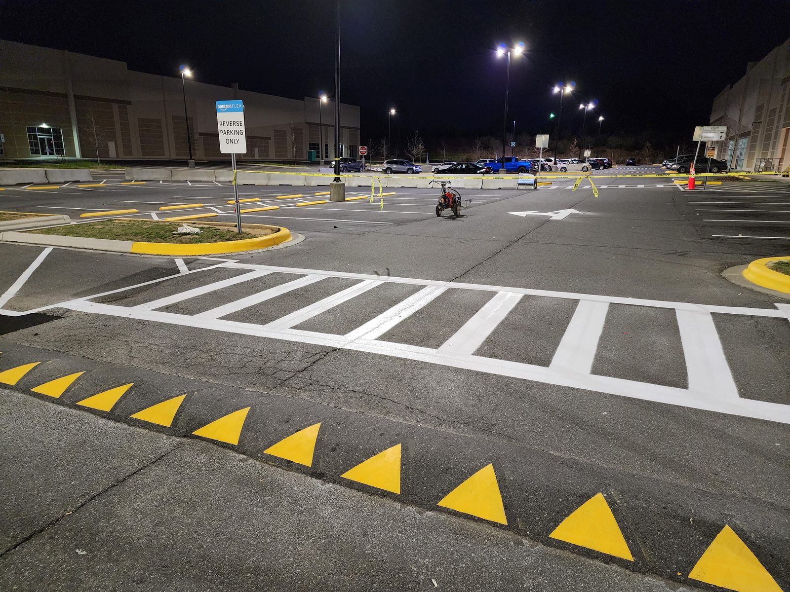 Amazon Charlotte crosswalk and yield teeth