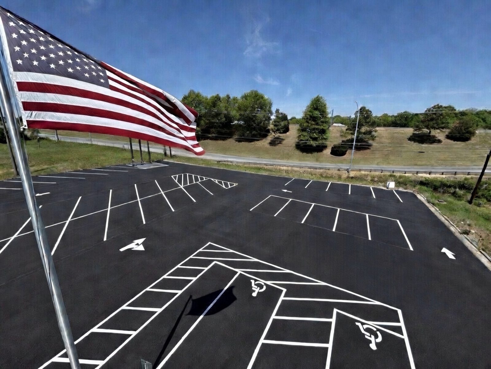 Sealcoat and striping