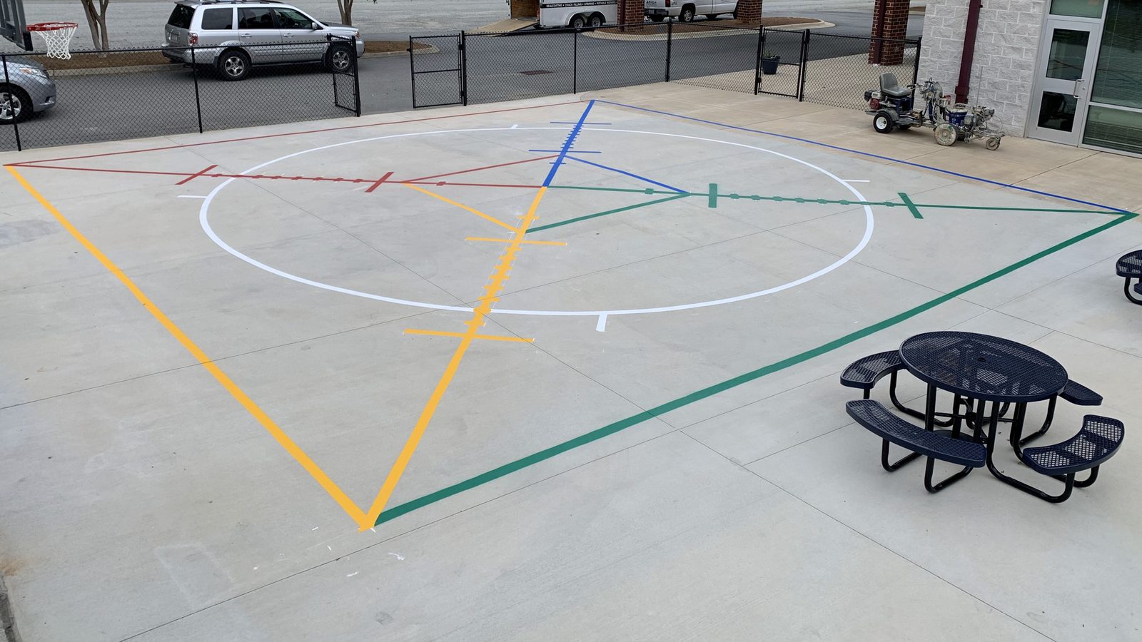 Gamesquare court striping